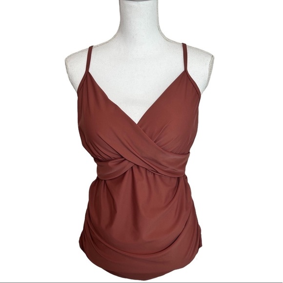 Summer Mae Maueve Women Swimsuit Ruched Tankini Brand New Size XL - Picture 1 of 5